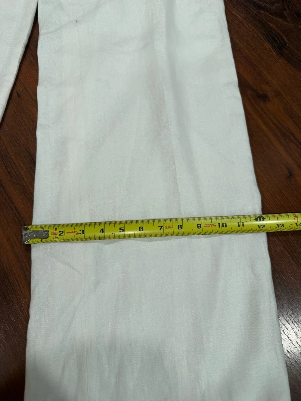 J.Crew Women’s Size 6 White Wide-Leg Dress Pants Trousers 100% linen